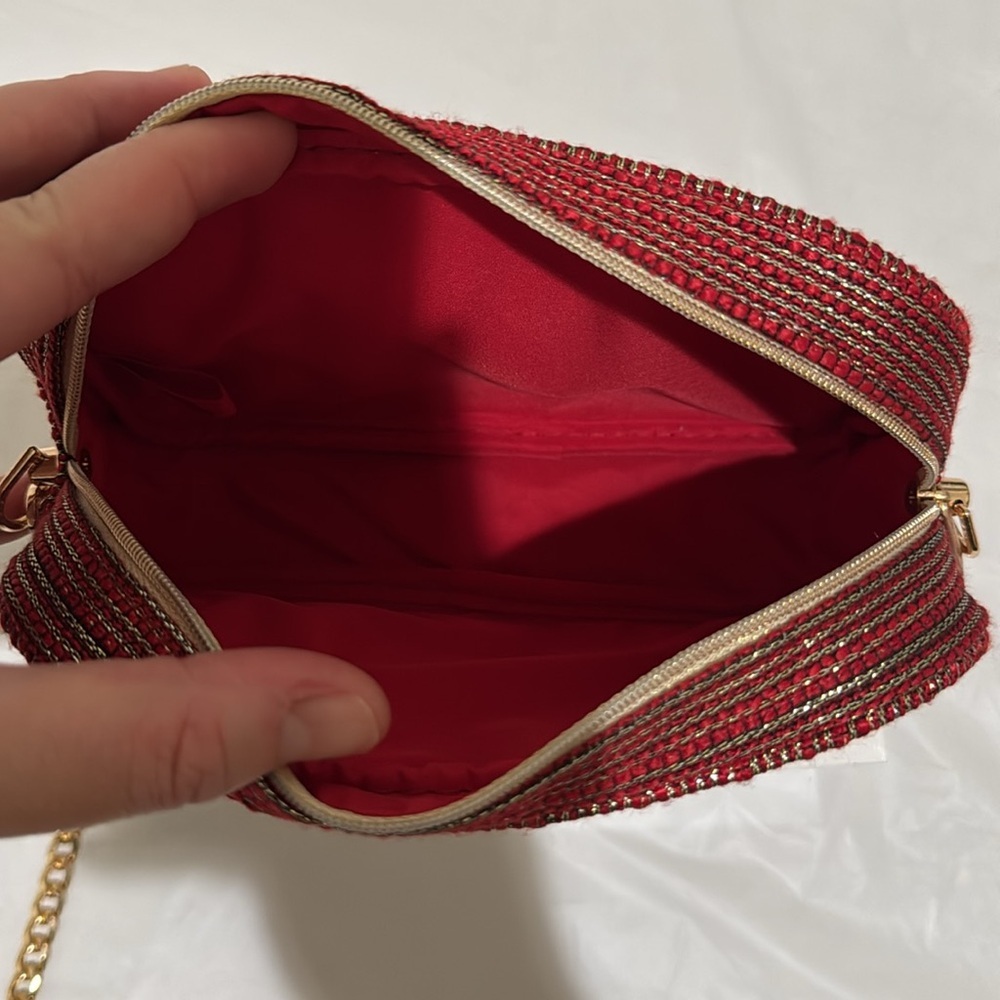 Chanel Red Striped Pouch Bag ♥️ - Picture 6 of 8